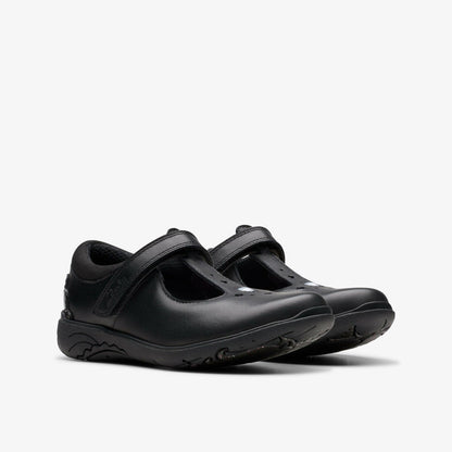 Relda Gem Kid Black Leather | Clarks online