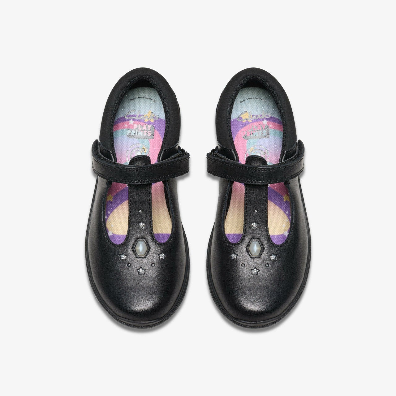 Relda Gem Kid Black Leather | Clarks online