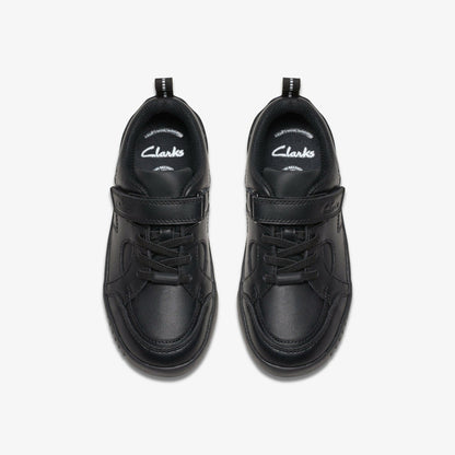 Oslo Flare Kid Black Leather | Clarks online