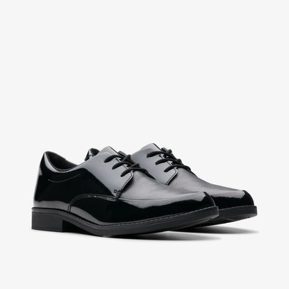 Aubrie Dress Youth Black Patent | Clarks online
