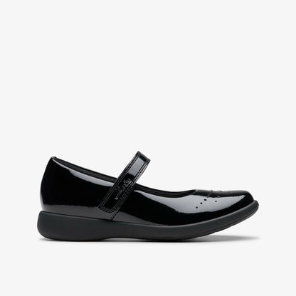 Etch Gem Kid Black Patent | Clarks for sale