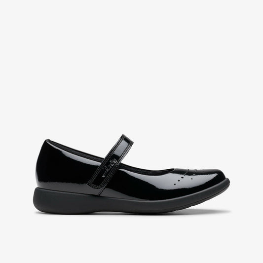 Etch Gem Kid Black Patent | Clarks for sale