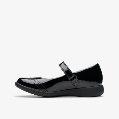 Etch Gem Kid Black Patent | Clarks for sale