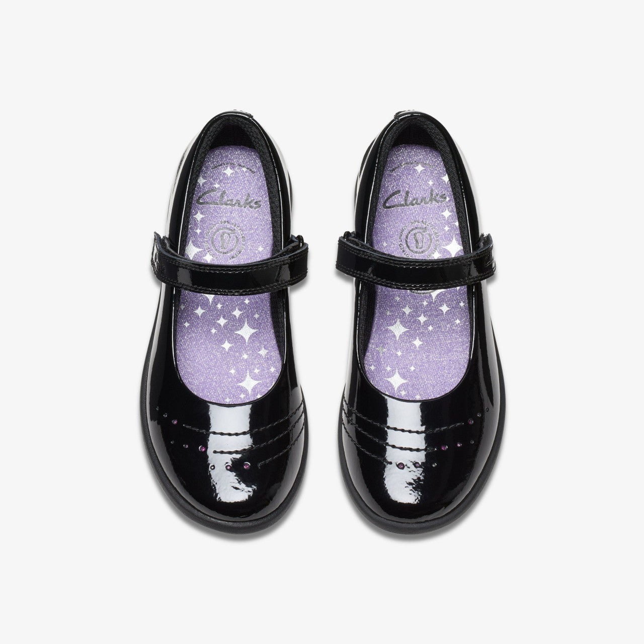 Etch Gem Kid Black Patent | Clarks for sale