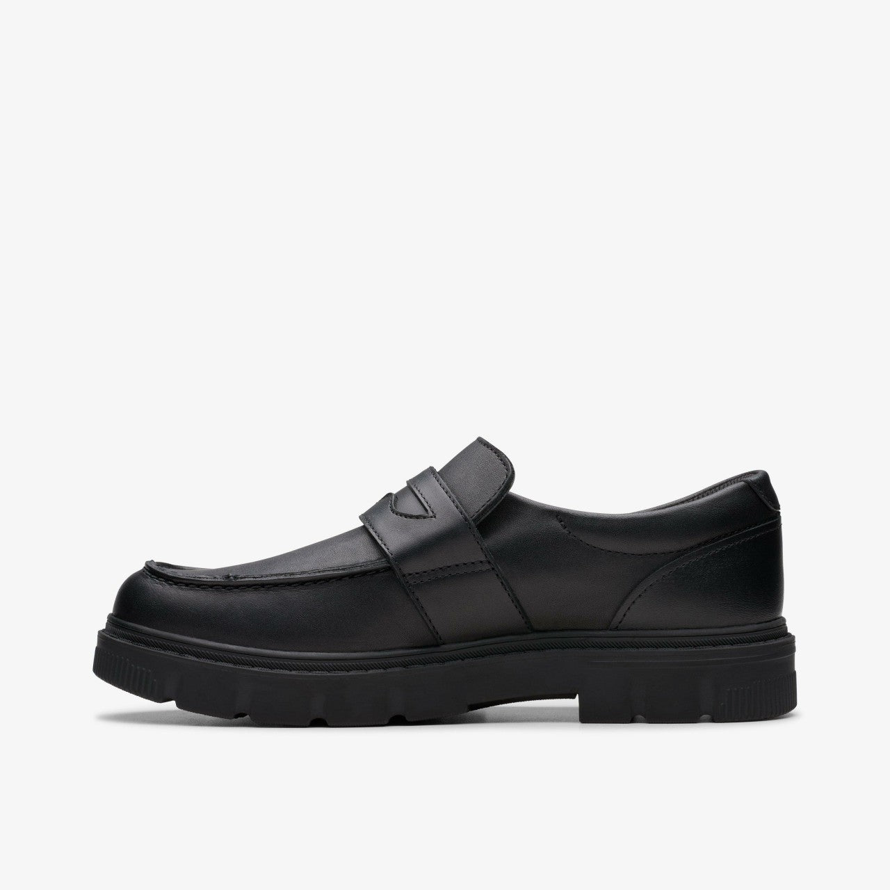 Lorcam Craft Youth Black Leather | Clarks on Sale