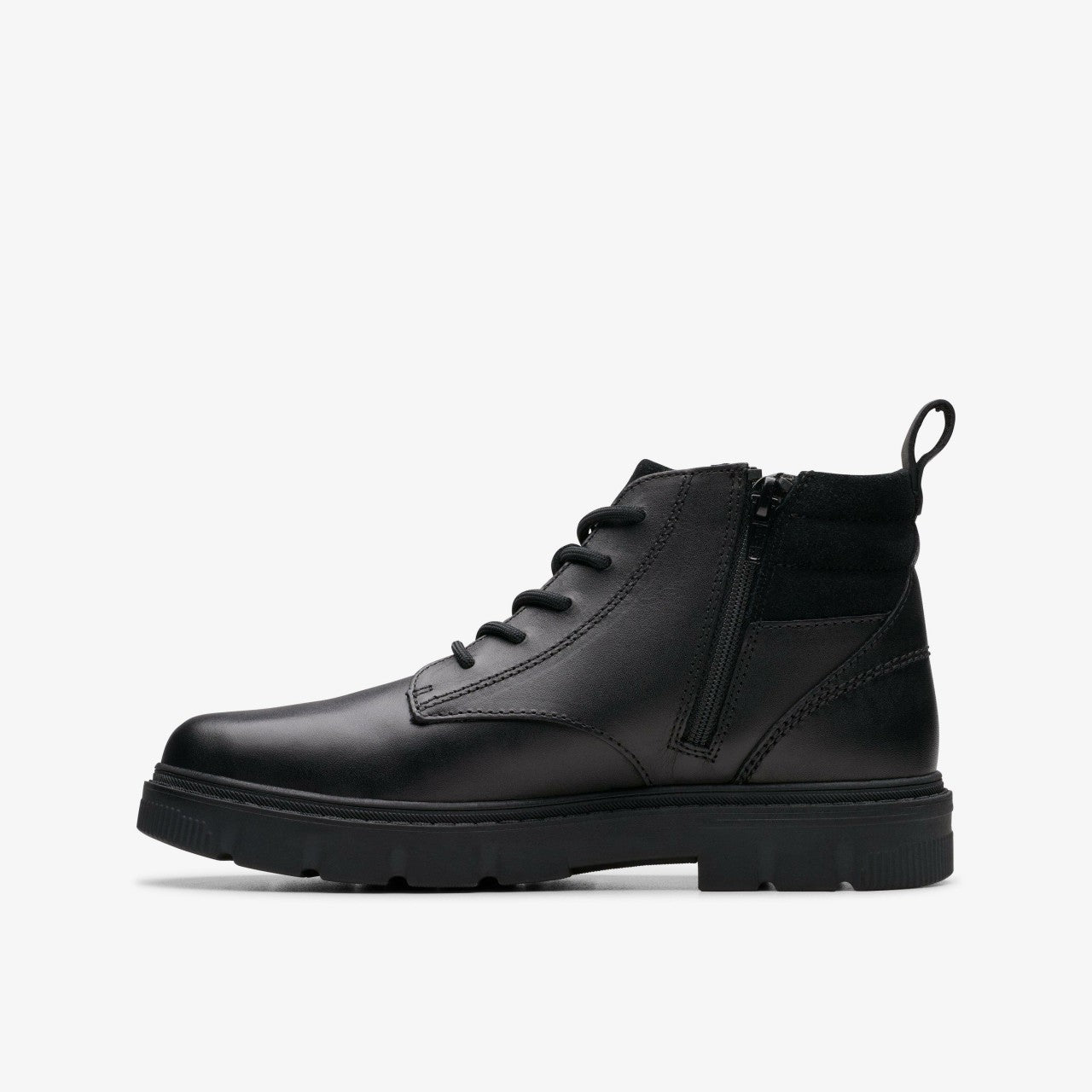 Lorcam Trail Older Black Leather | Clarks Sale