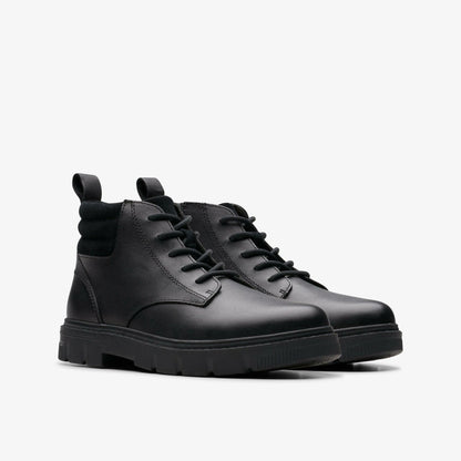 Lorcam Trail Older Black Leather | Clarks Sale