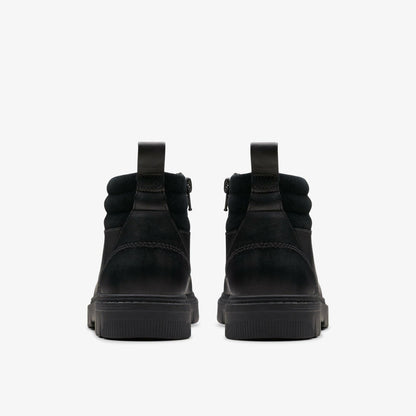 Lorcam Trail Older Black Leather | Clarks Sale