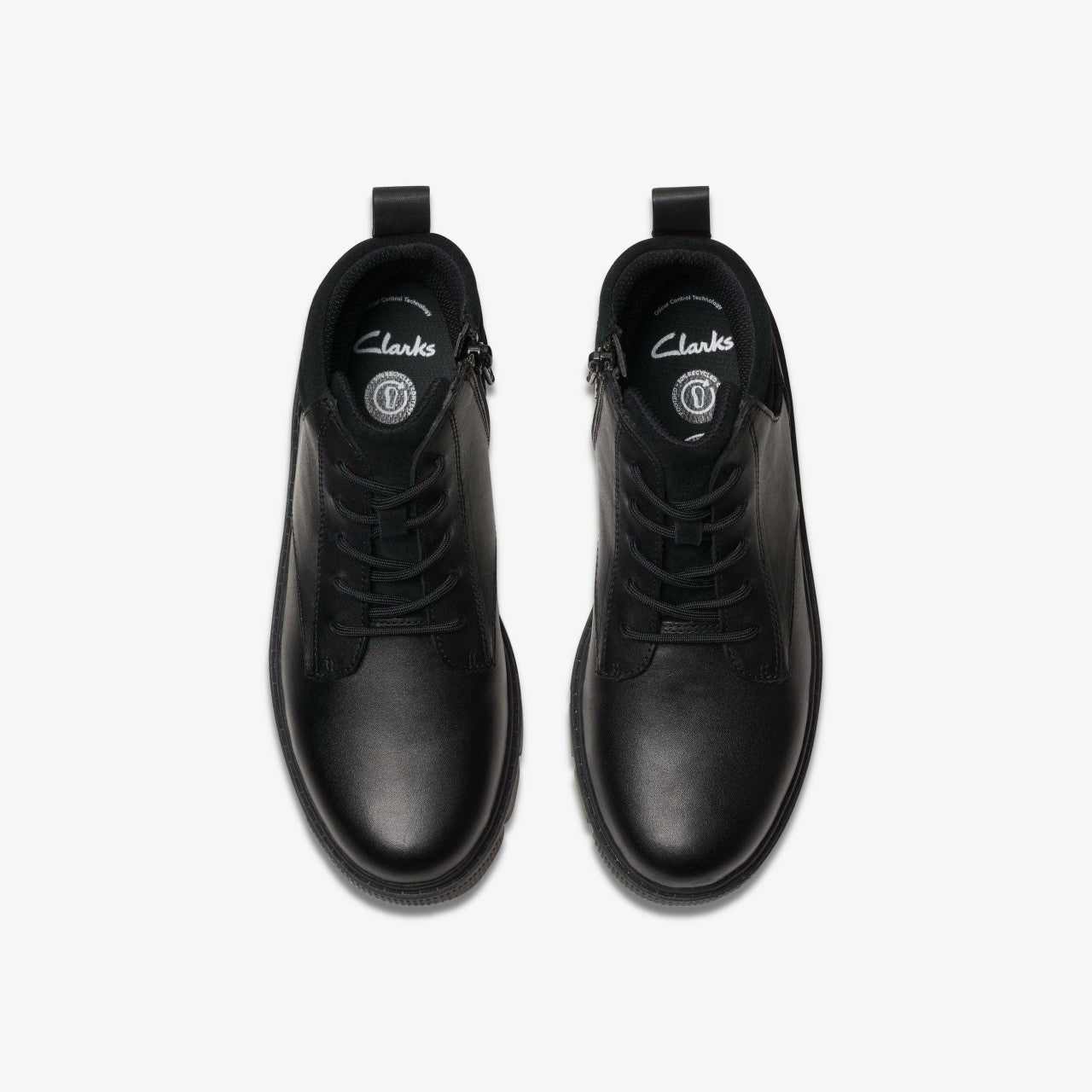 Lorcam Trail Older Black Leather | Clarks Sale