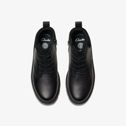 Lorcam Trail Older Black Leather | Clarks Sale