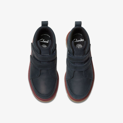 Lorcam Hi Older Navy | Clarks for sale