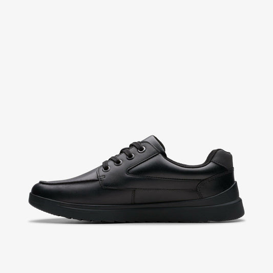 Keelan Flare Youth Black Leather | Clarks Sale
