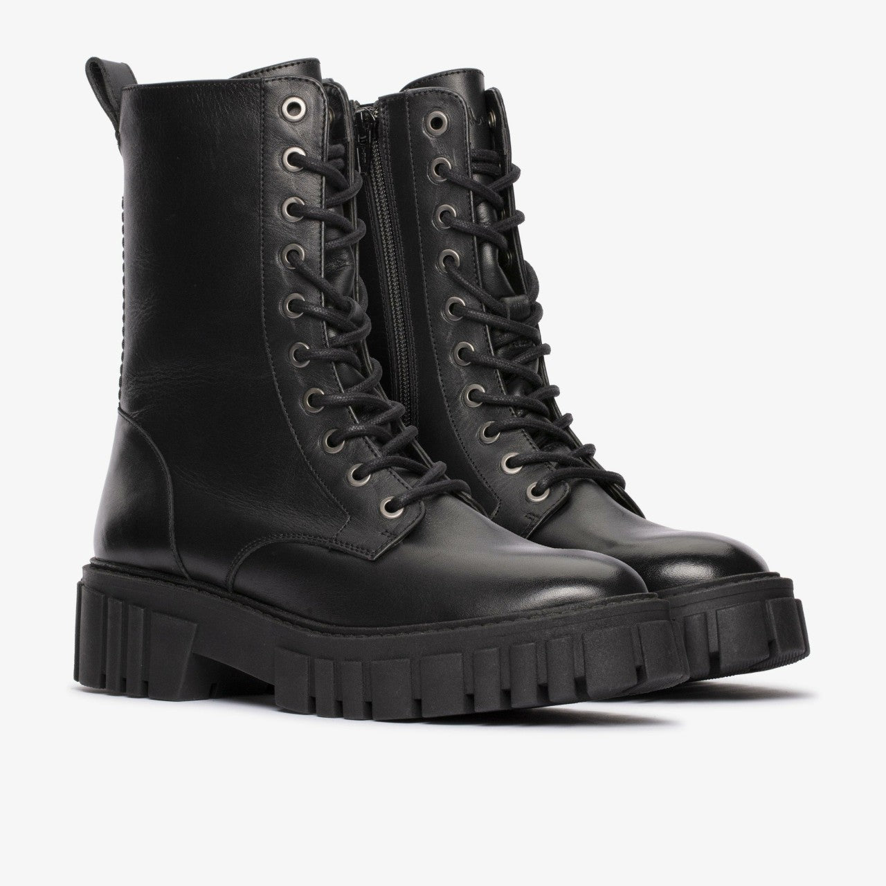 Page Lace Boot Black Leather | Clarks for sale