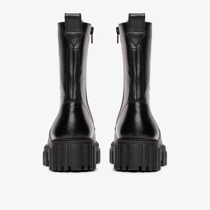 Page Lace Boot Black Leather | Clarks for sale