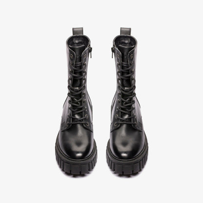 Page Lace Boot Black Leather | Clarks for sale