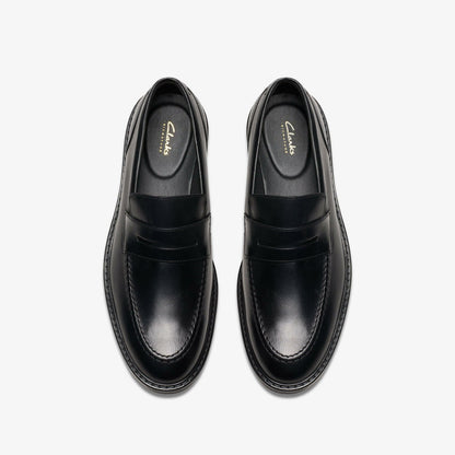 Aldwin Step Loafer Black Leather | Clarks on Sale