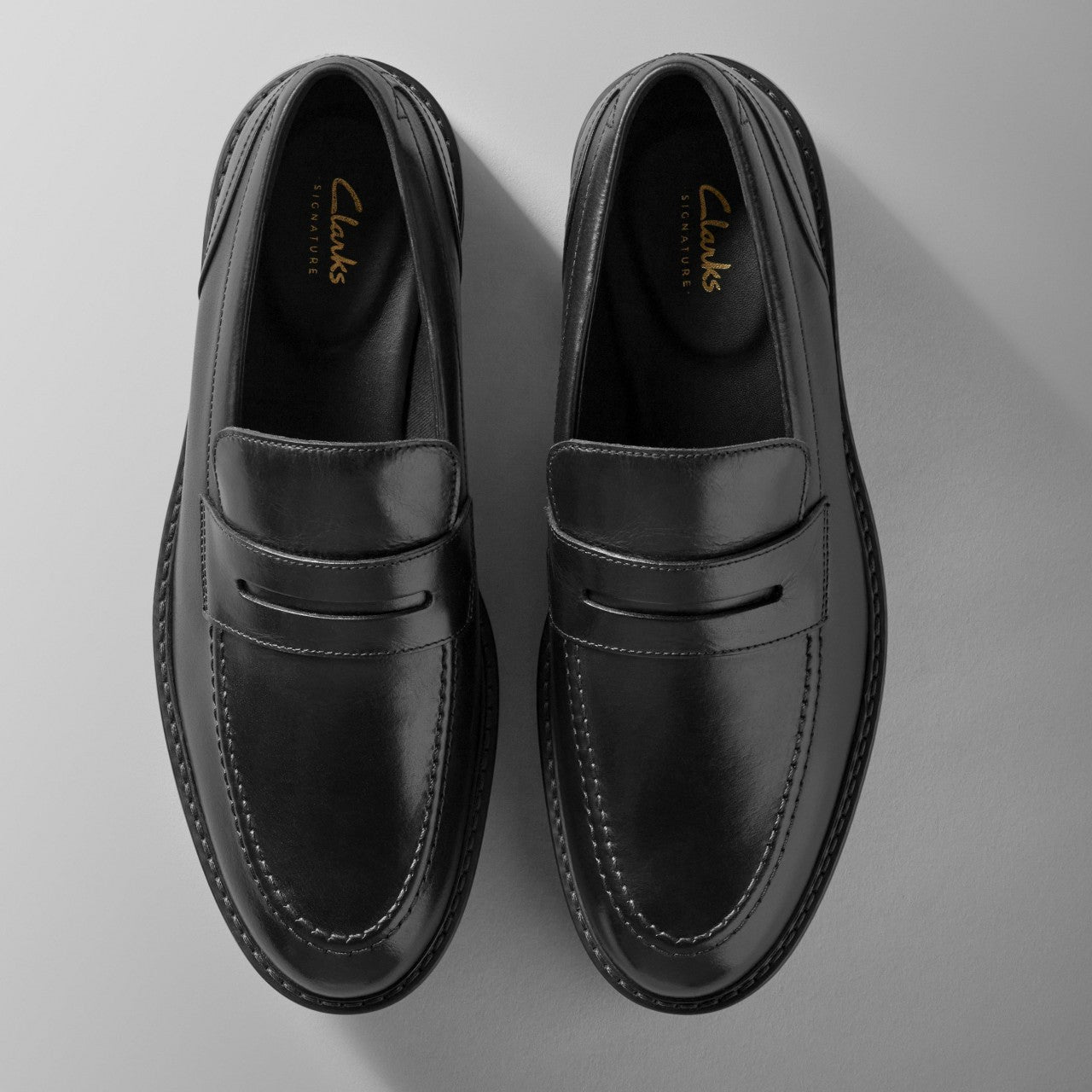 Aldwin Step Loafer Black Leather | Clarks on Sale