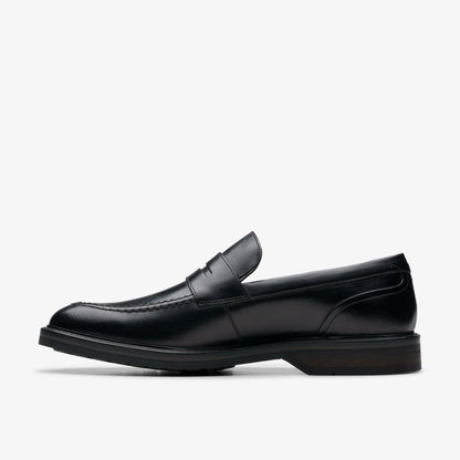 Aldwin Step Loafer Black Leather | Clarks on Sale