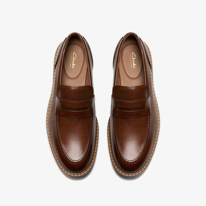 Aldwin Step Loafer Mid Tan Leather | Clarks online