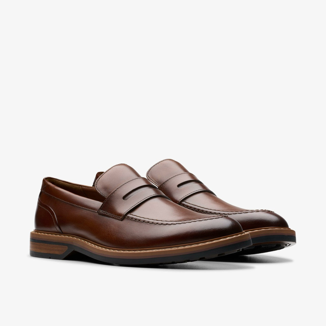 Aldwin Step Loafer Mid Tan Leather | Clarks online