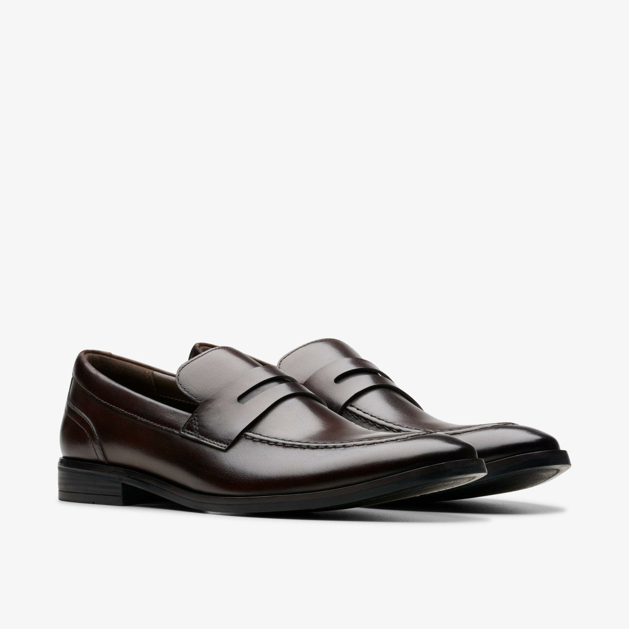 Brandon Step Loafer Dark Brown Leather | Clarks discount