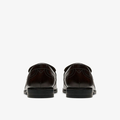 Brandon Step Loafer Dark Brown Leather | Clarks discount