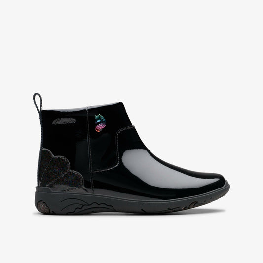 Relda Glow Kid Black | Clarks discount