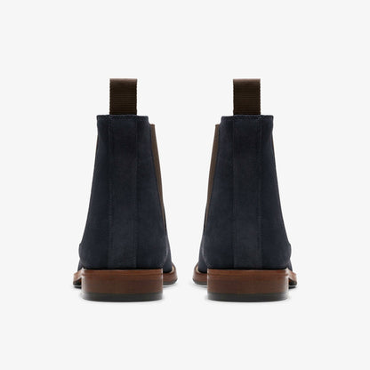 Craft James Top Chelsea Boot Navy Suede | Clarks online