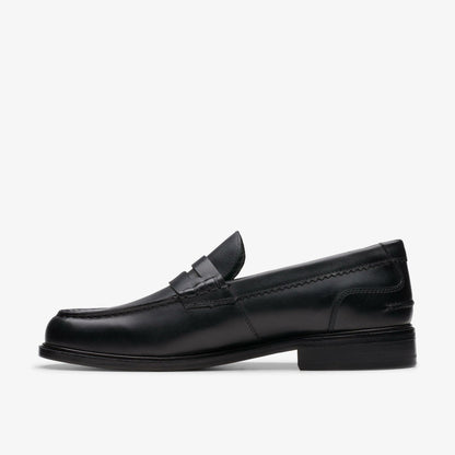 Craft James Lo Loafer Black Leather | Clarks for sale