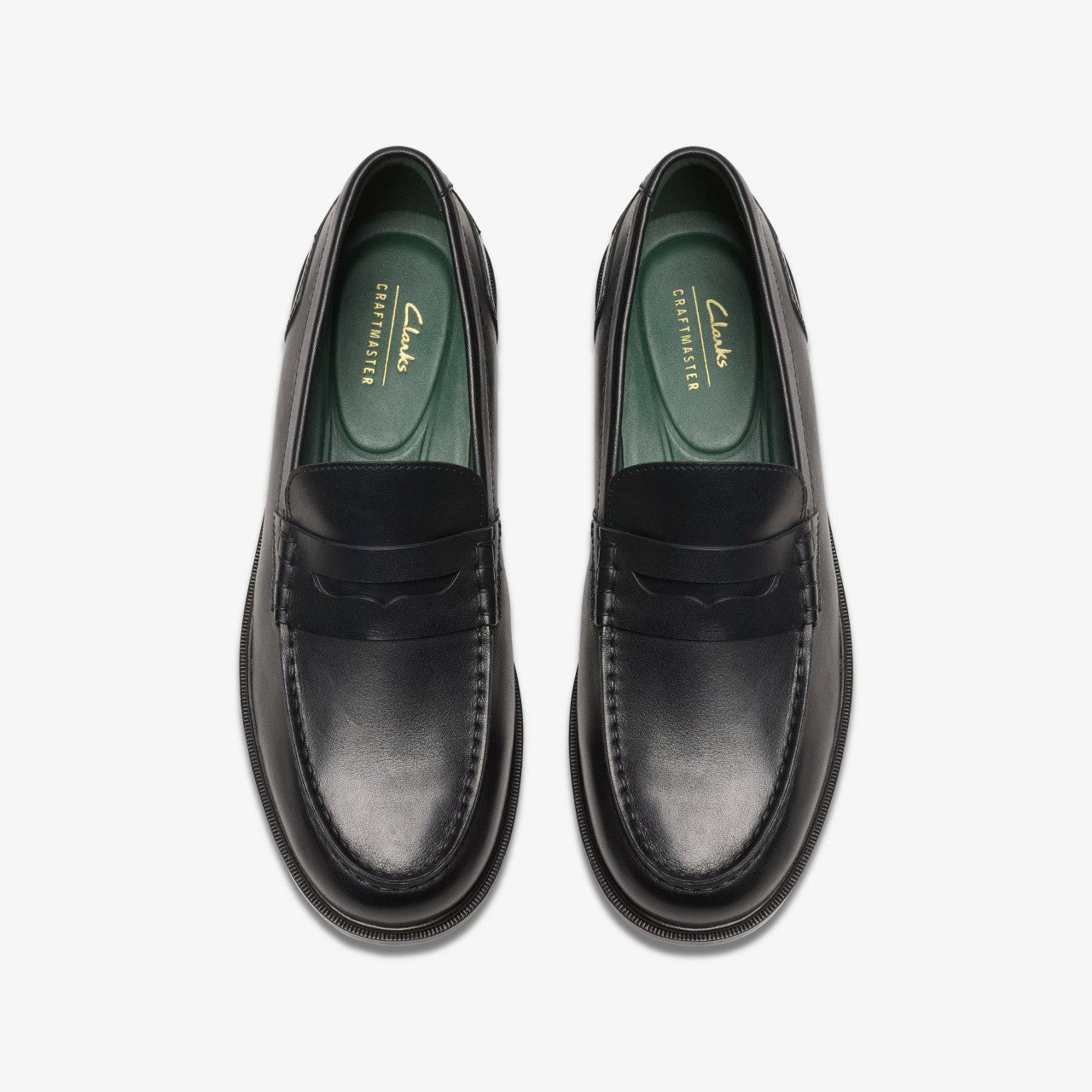 Craft James Lo Loafer Black Leather | Clarks for sale