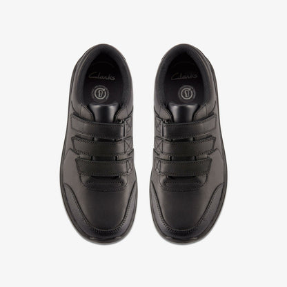Daze Step 2 Youth Black Leather | Clarks discount