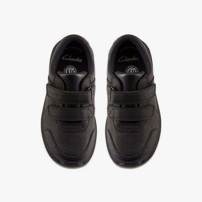 Daze Step 2 Kid Black Leather | Clarks outlet