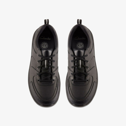 Daze Loop 2 Youth Black Leather | Clarks Sale