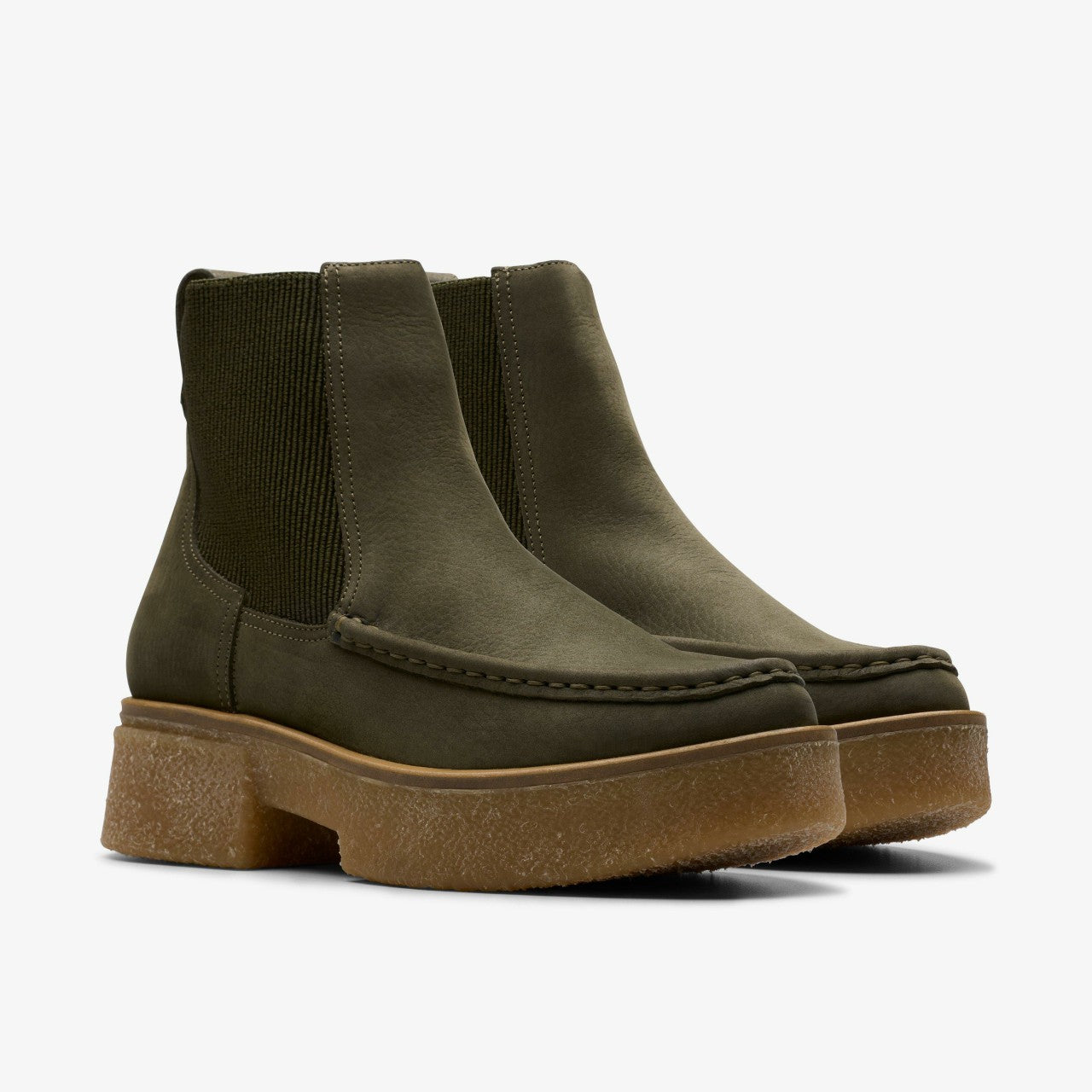 Linoso Top Ankle Boot Dark Green Nubuck | Clarks discount