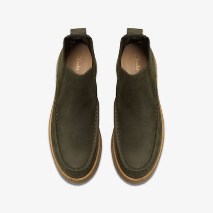 Linoso Top Ankle Boot Dark Green Nubuck | Clarks discount