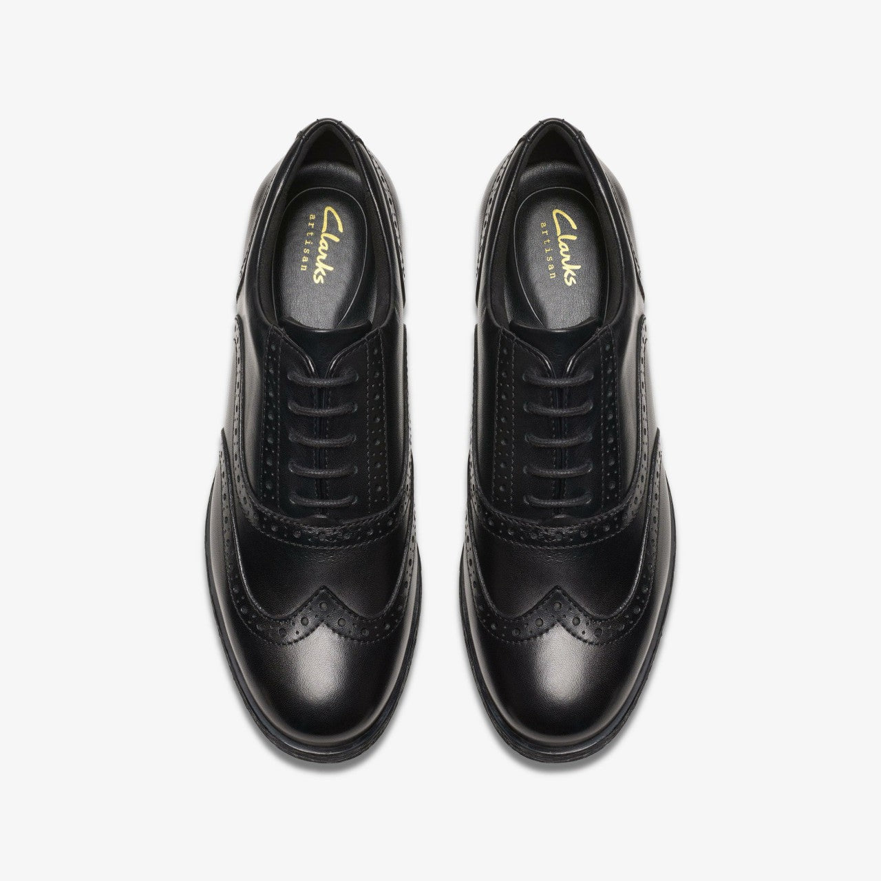 Havisham Oak Black Leather | Clarks on Sale