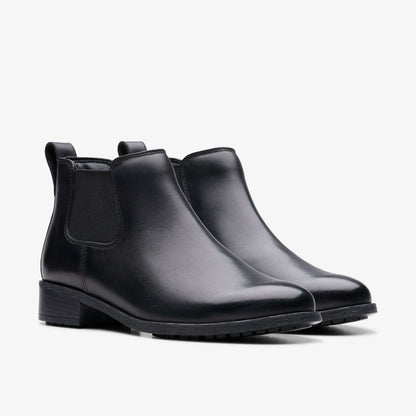 Havisham Top Ankle Boot Black Leather | Clarks discount