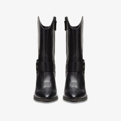 Morzine Rise Black Leather | Clarks for sale