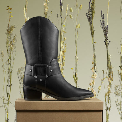 Morzine Rise Black Leather | Clarks for sale