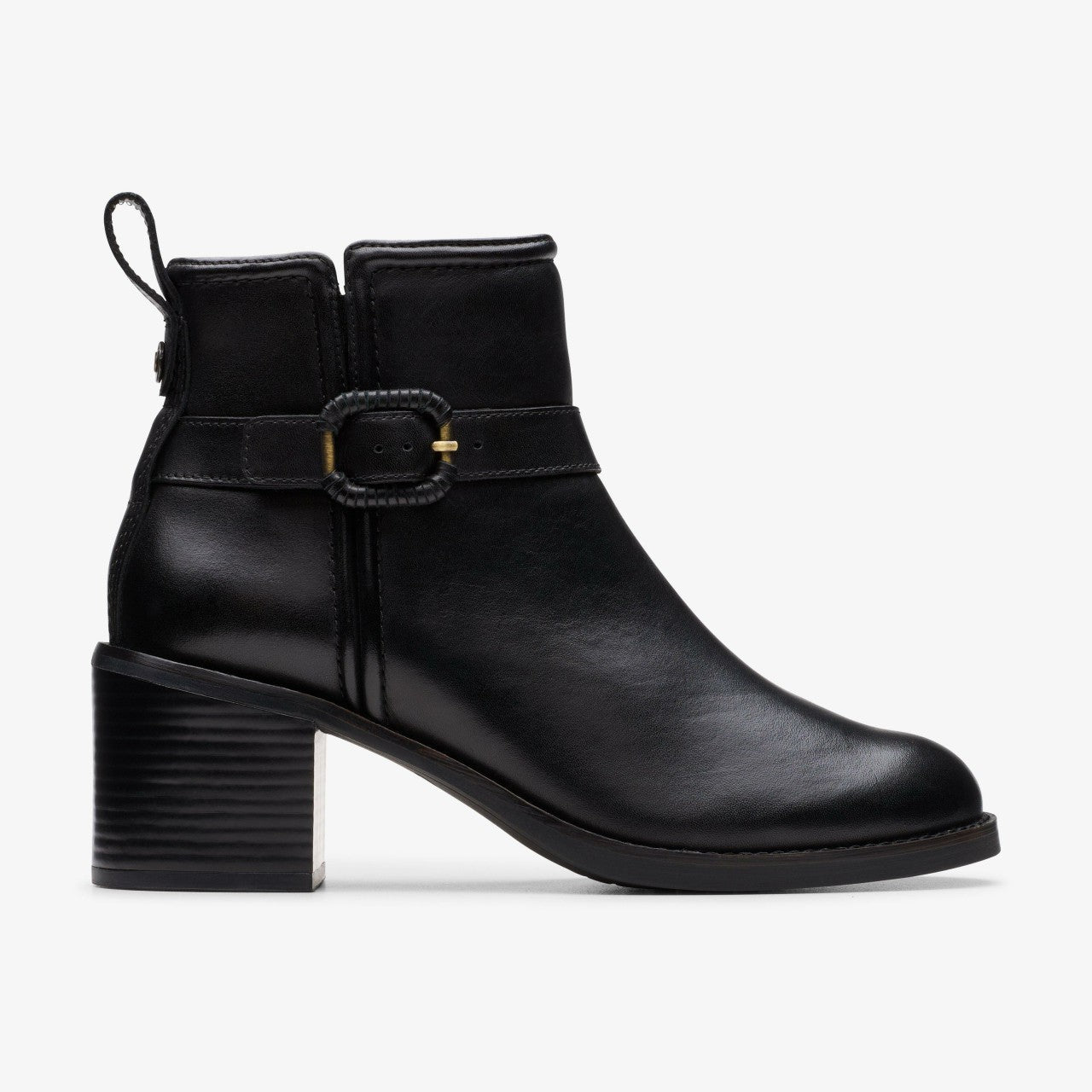 Chamberly Trim Black Leather | Clarks discount