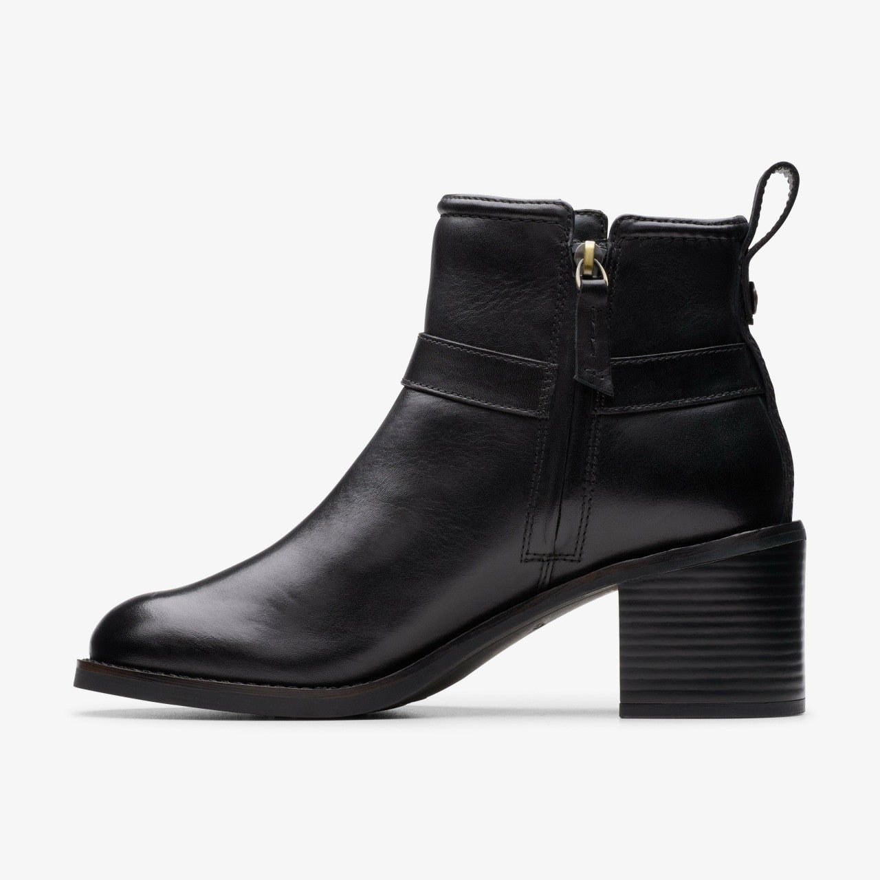 Chamberly Trim Black Leather | Clarks discount