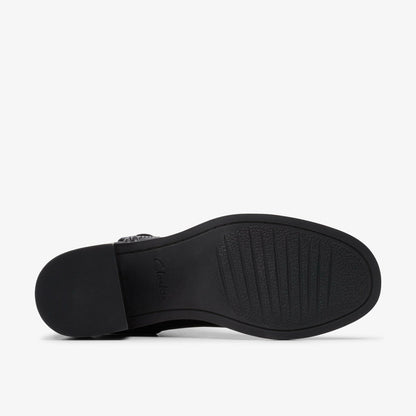 Chamberly Trim Black Leather | Clarks discount