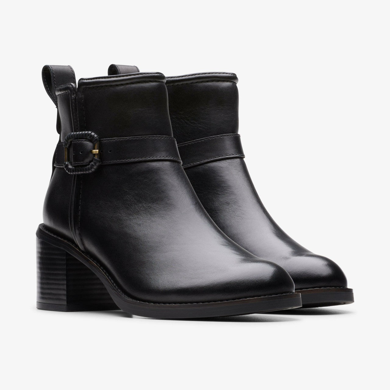 Chamberly Trim Black Leather | Clarks discount