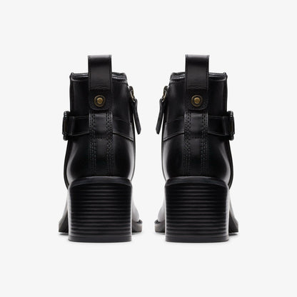 Chamberly Trim Black Leather | Clarks discount