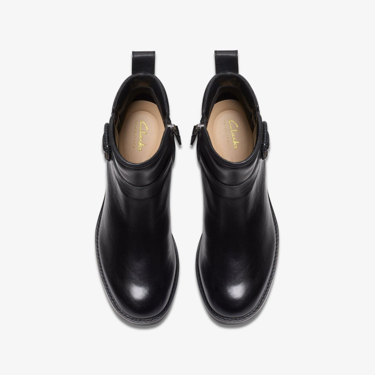 Chamberly Trim Black Leather | Clarks discount