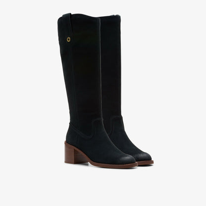 Chamberly Up Black Suede | Clarks online