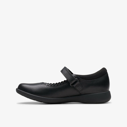 Etch Pure Kid Black Leather | Clarks outlet