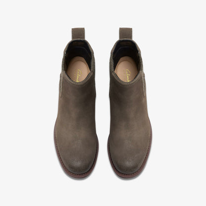 Chamberly Top Mole Grey Suede | Clarks for sale