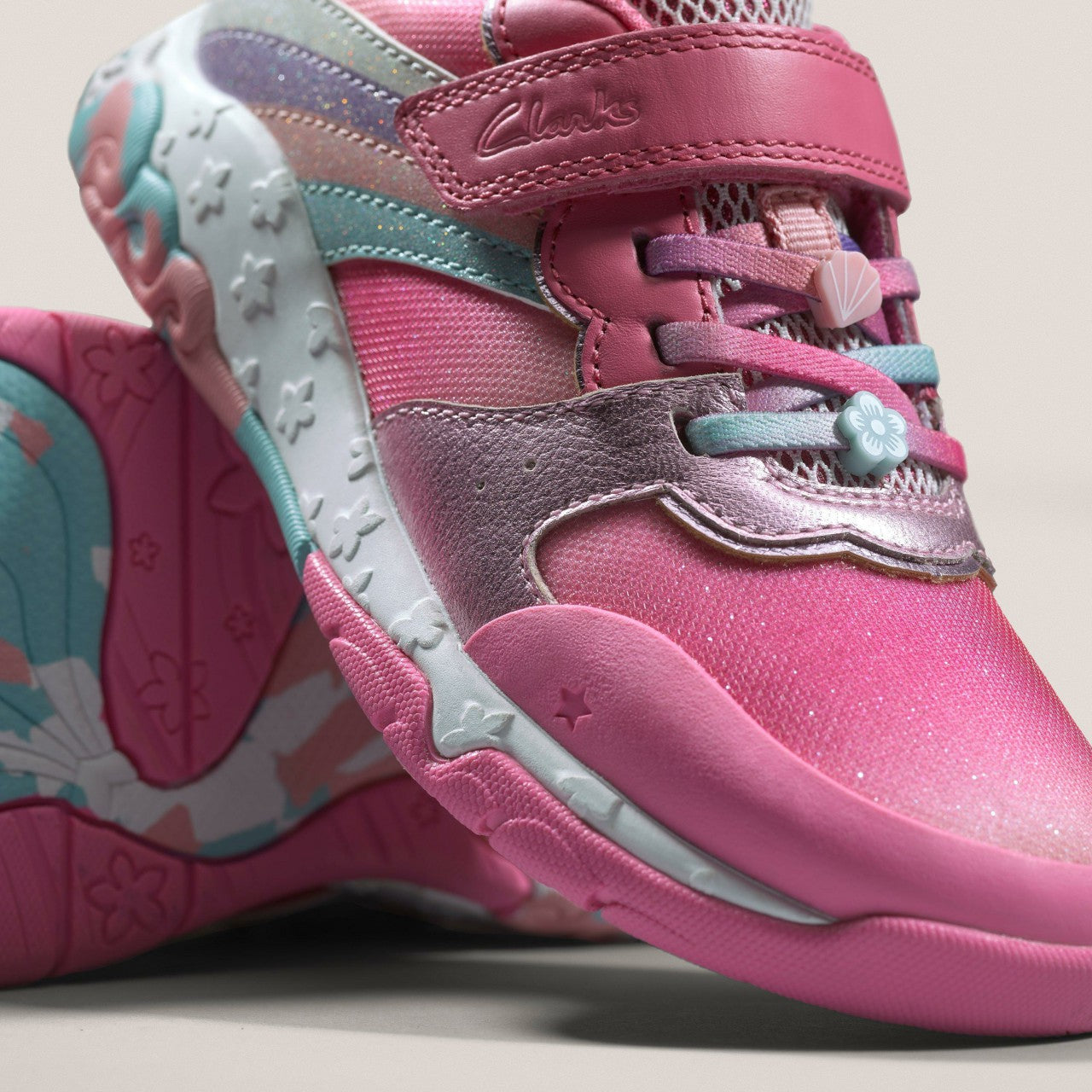 Tidal Star Kid Bright Pink Combination | Clarks Sale