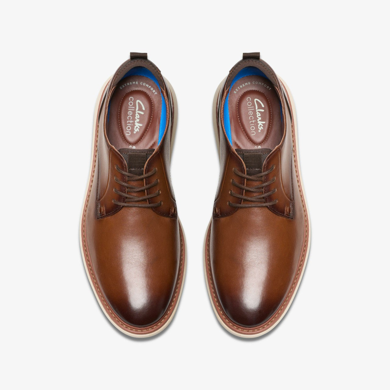 Brantin Plain Dark Tan Leather | Clarks online